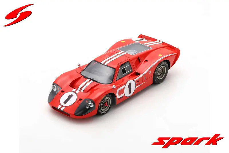 1:18 1967 Le Mans 24H Winner -- #1 Ford Gt40 Mk Iv -- Spark 1