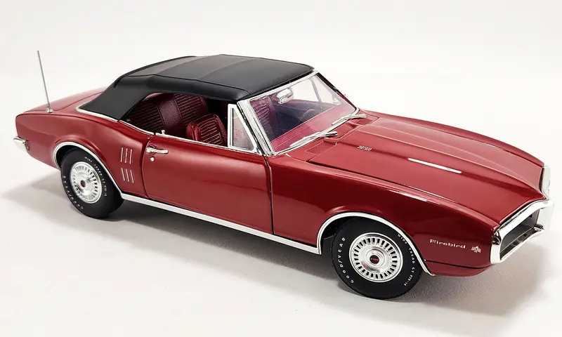 1:18 1967 Pontiac Firebird Convertible - Serial #001 -- Regimental Red -- Acme 1