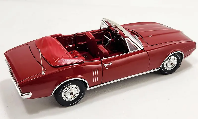 1:18 1967 Pontiac Firebird Convertible - Serial #001 -- Regimental Red -- Acme 2