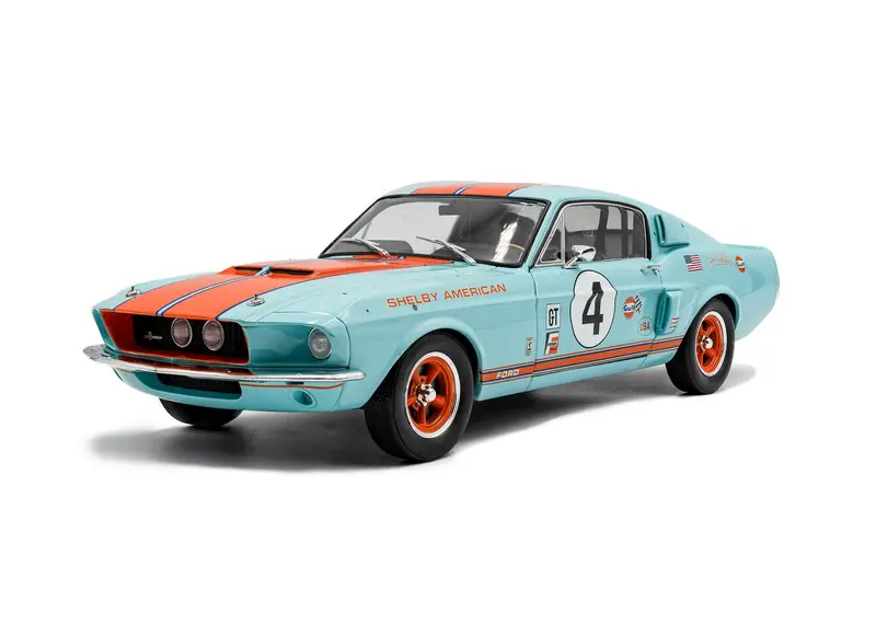 1:18 1967 Shelby Mustang Gt500 -- #4 Gulf Racing Tribute -- Solido Ford 1