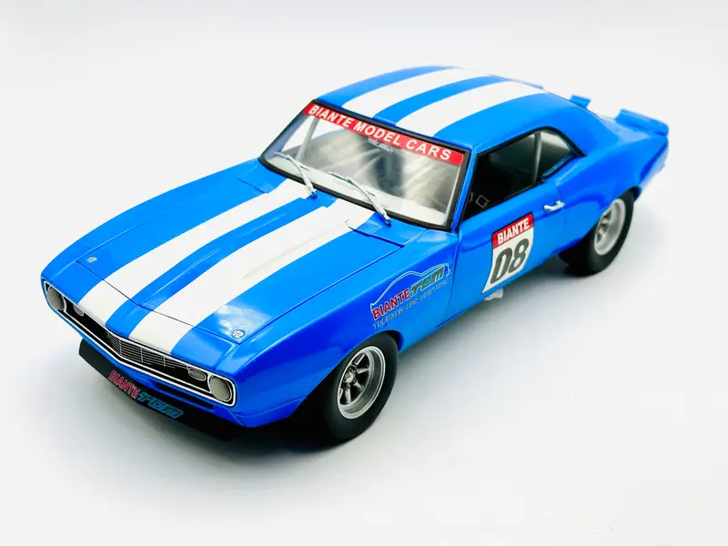 1:18 1968 Chevrolet Camaro -- 2008 Tcm Blue Livery -- Biante/Gmp 1