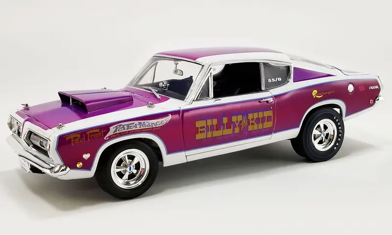 1:18 1968 Plymouth Barracuda Super Stock -- Billy The Kid -- Acme 1