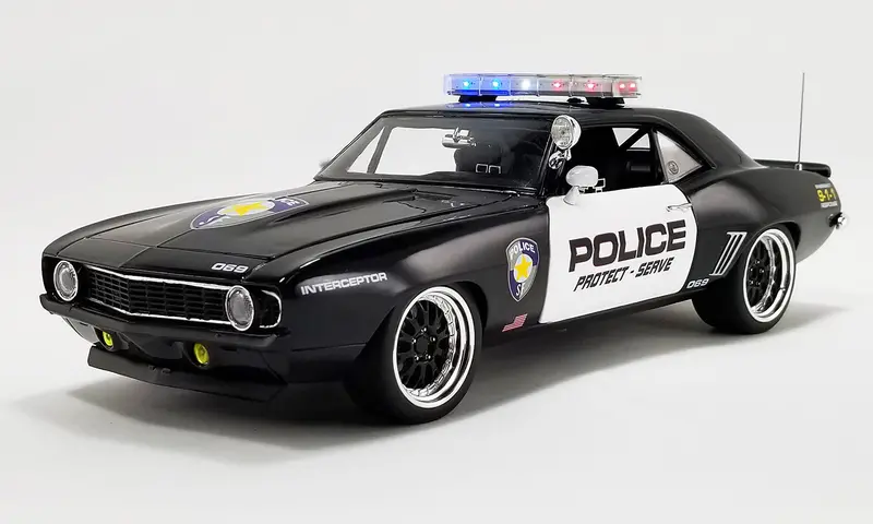 1:18 1969 Chevrolet Camaro Street Fighter -- Police Interceptor -- Gmp 1
