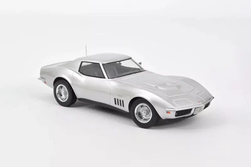 1:18 1969 Chevrolet Corvette Coupe -- Silver -- Norev 1