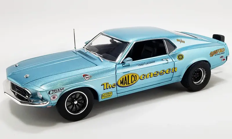 1:18 1969 Ford Mustang Boss 429 -- Malco Gasser -- Drag Outlaws -- Acme 1