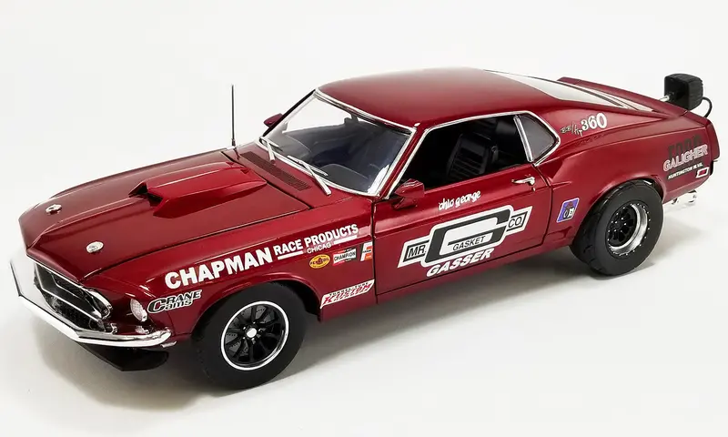 1:18 1969 Ford Mustang Boss -- Mr. Gasket -- Drag Outlaws -- Acme 1