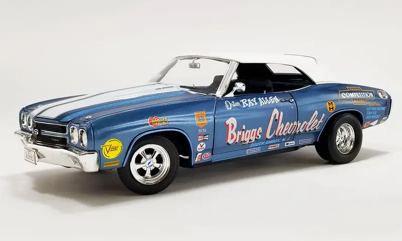 1:18 1970 Chevrolet Chevelle Convertible -- Briggs Drag Car -- Acme 1