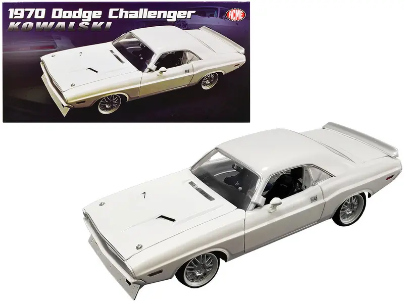 1:18 1970 Dodge Challenger Street Fighter -- Kowalski White -- Acme 1