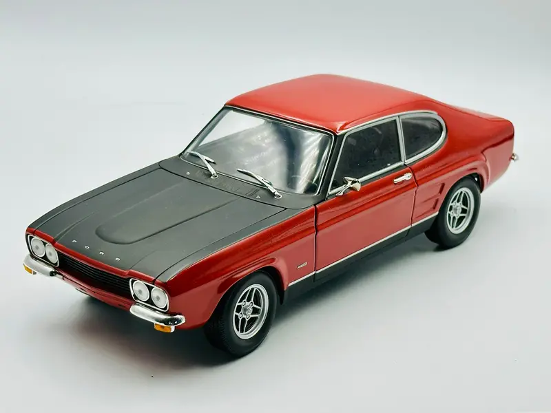 1:18 1970 Ford Capri 2600 Rs -- Red/Black -- Minichamps 1