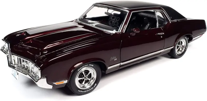 1:18 1970 Oldsmobile Cutlass Sx -- Burgundy -- American Muscle 1