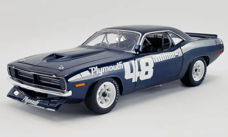 1:18 1970 Plymouth Aar Cuda -- Dan Gurney #48 Pilot Car -- Acme 1