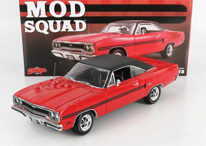 1:18 1970 Plymouth Gtx -- The Mod Squad - Red -- Gmp 1