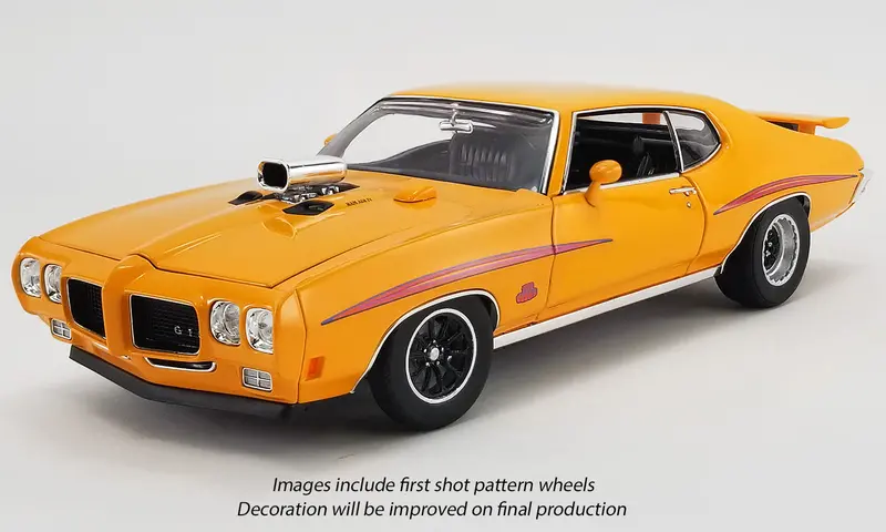 1:18 1970 Pontiac Gto Judge -- Orange -- Drag Outlaws -- Acme 1