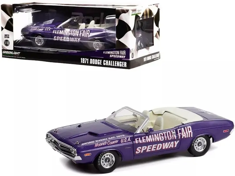 1:18 1971 Dodge Challenger R/T - Flemington Fair Speedway Pace Car -- Greenlight 1
