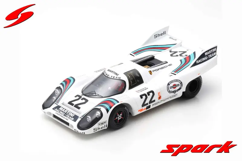 1:18 1971 Le Mans 24H Winner -- #22 Martini Porsche 917K -- Spark 1