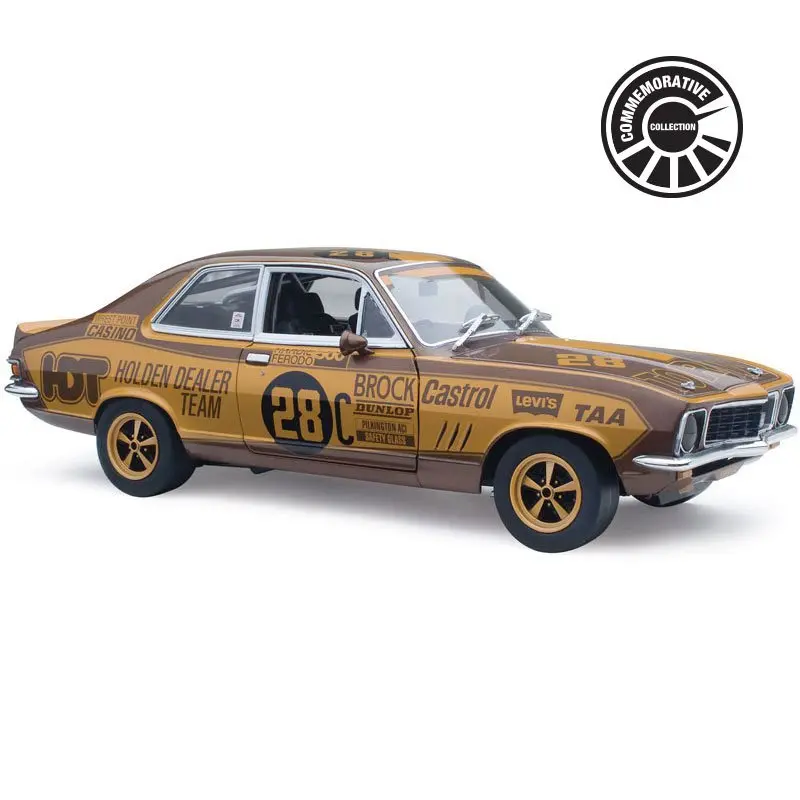 1:18 1972 Bathurst Winner Peter Brock -- Gold Livery 50Th Anniversary -- Classic 1