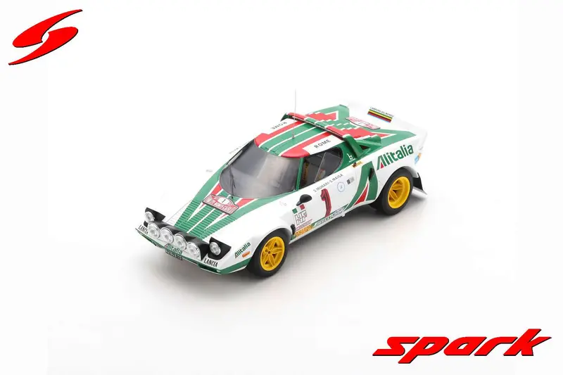 1:18 1977 Monte Carlo Rally Winner -- #1 Lancia Stratos Hf -- Spark 1