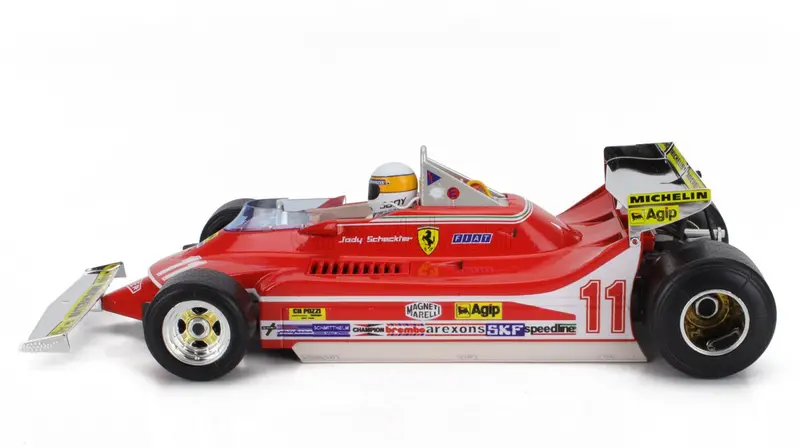 1:18 1979 Jody Scheckter -- Monaco Gp Winner -- #11 Ferrari 312T4 -- Bburago F1 2