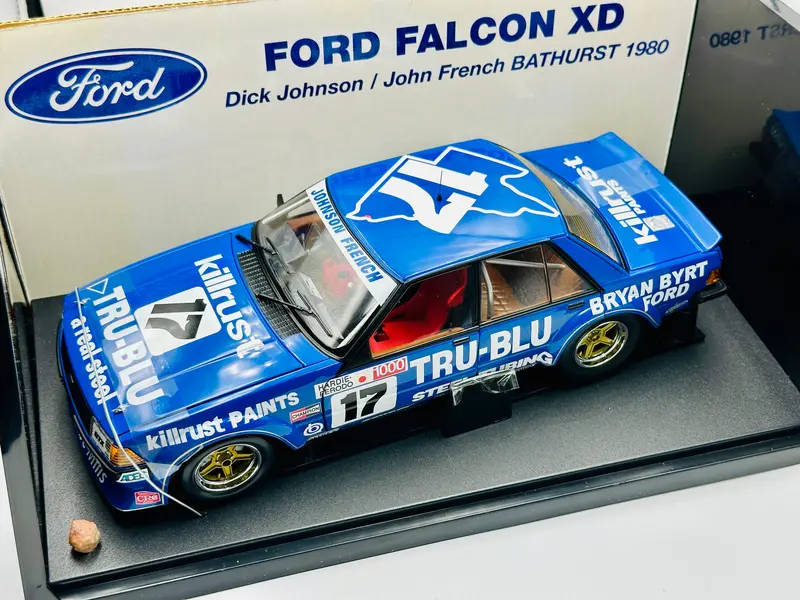 1:18 1980 Bathurst Dick Johnson "The Rock" -- Tru-Blu Ford Xd Falcon -- Biante 1