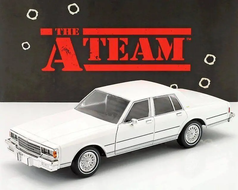 1:18 1980 Chevrolet Caprice - White -- The A-Team -- Greenlight 1
