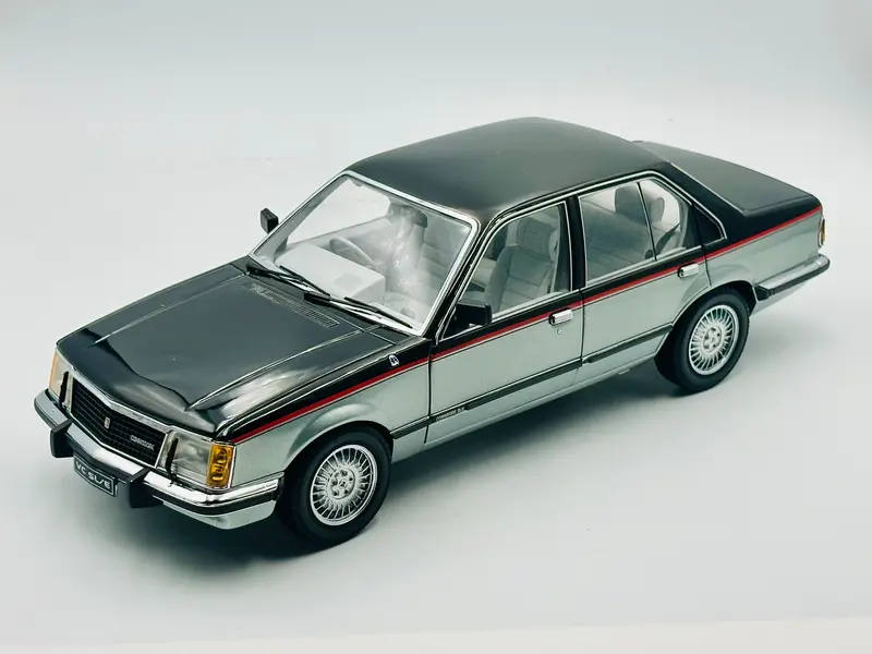 1:18 1980 Holden Vc Commodore Sl/E -- Tuxedo Black/Aztec Silver -- Biante 1