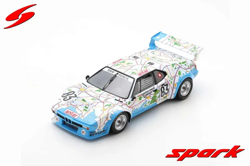 1:18 1980 Le Mans -- #83 Bmw M1 -- France Art Car -- Spark 1