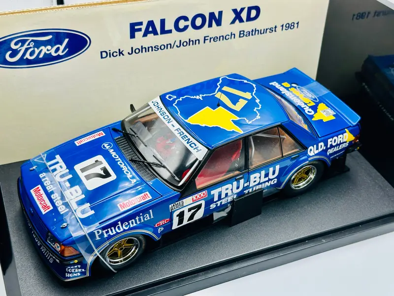 1:18 1981 Bathurst Winner -- Johnson/French -- Tru-Blu Ford Xd Falcon -- Biante 1