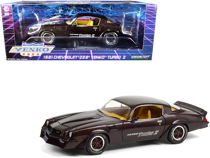 1:18 1981 Chevrolet Camaro Z/28 Yenko Turbo Z -- Brown Metallic -- Greenlight 1
