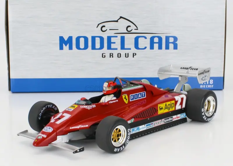 1:18 1982 Gilles Villeneuve -- #27 Ferrari 126C2 -- Model Car Group (Mcg) F1 1
