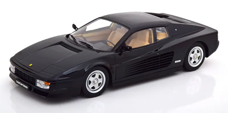 1:18 1986 Ferrari Testarossa -- Black -- Kk-Scale 1