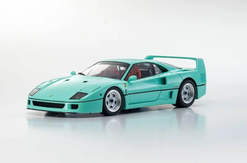 1:18 1987 Ferrari F40 -- Mint Green -- Kyosho Ks08416mg 1