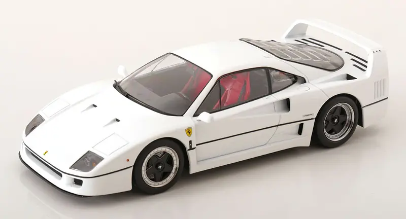 1:18 1987 Ferrari F40 -- White (Sultan Of Brunei) -- Kk-Scale 1