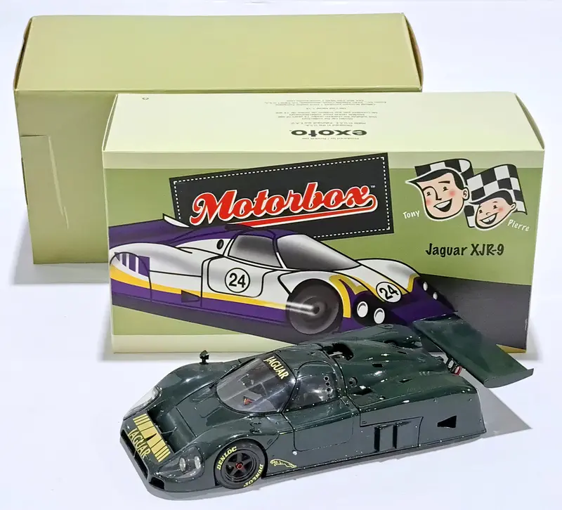 1:18 1988 Jaguar Xkr-9 Works Le Mans Prototype -- British Racing Green -- Exoto 1