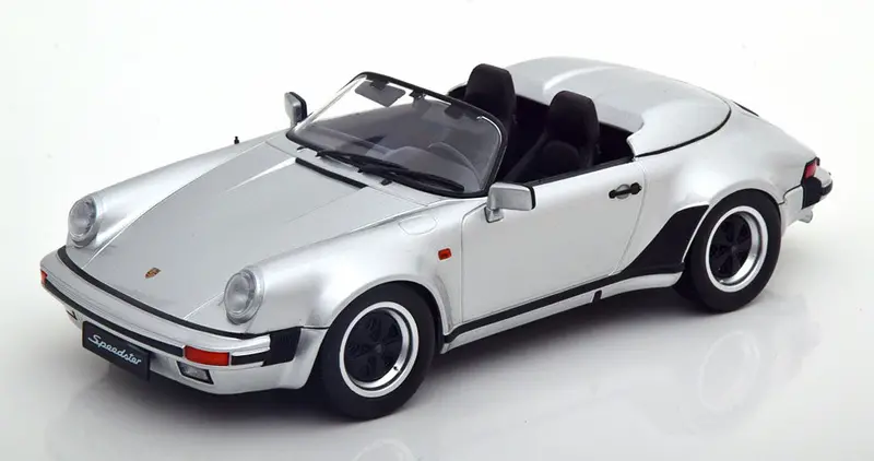 1:18 1989 Porsche 911 3.2 Speedster -- Silver -- Kk-Scale 1