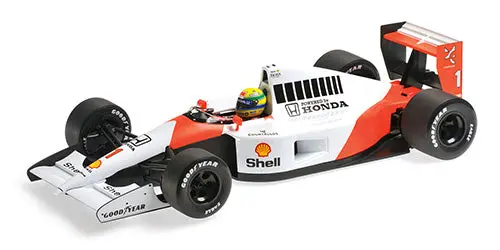 1:18 1991 Ayrton Senna -- World Champion -- Mclaren F1 Mp4/6 -- Minichamps Rare 2