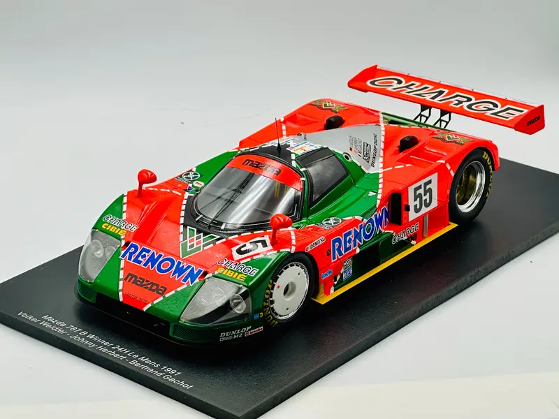 1:18 1991 Le Mans 24 Hour Winner -- #55 Mazda 787B -- Spark Sh 1