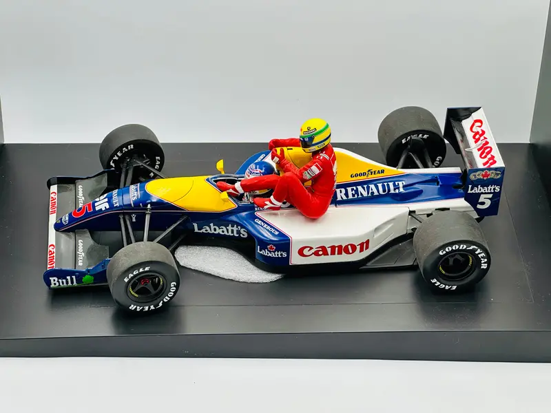 1:18 1991 Nigel Mansell W/Ayrton Senna Riding -- Williams Fw14 -- Minichamps F1 1