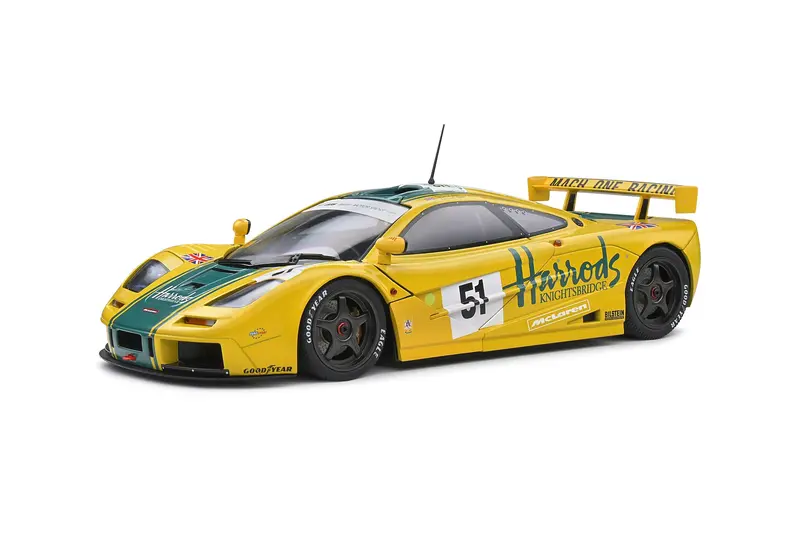 1:18 1995 Lemans -- #51 Harrod's -- Mclaren F1 Gtr Short Tail -- Solido 1