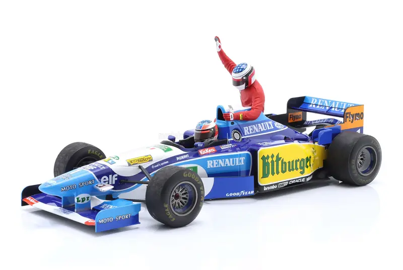 1:18 1995 Michael Schumacher W/Jean Alesi -- Benetton B195 -- Minichamps F1 Rare 2