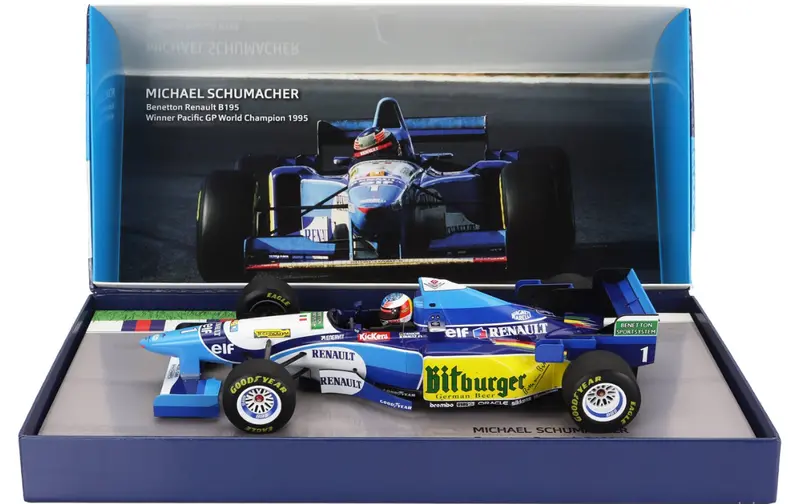 1:18 1995 Michael Schumacher -- World Championship Winner -- Minichamps F1 Rare 1