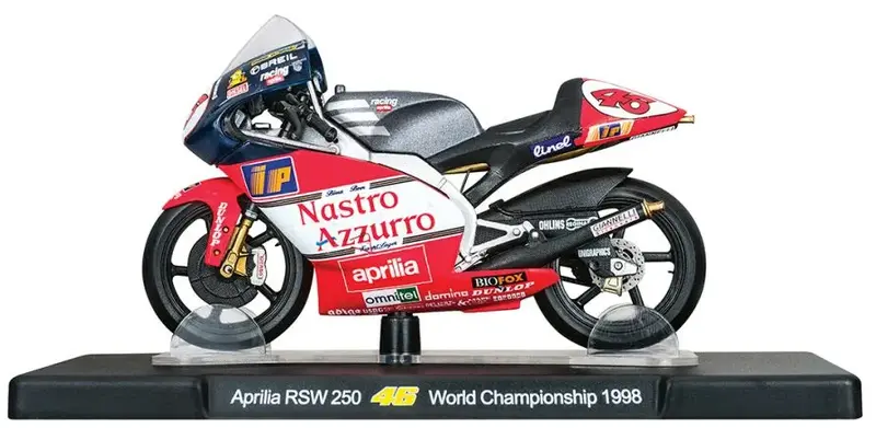 1:18 1998 #46 Valentino Rossi -- Aprilia Rsw 250 -- Motogp World Champion 1