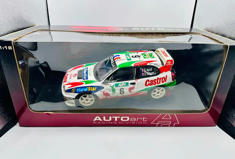 1:18 1998 Auriol/Giraudet -- #6 Toyota Corolla Wrc Rally Car -- Autoart 1