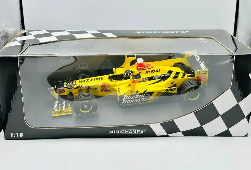 1:18 1998 Damon Hill -- #9 Jordan 198W W/Tower Wings -- Minichamps F1 1