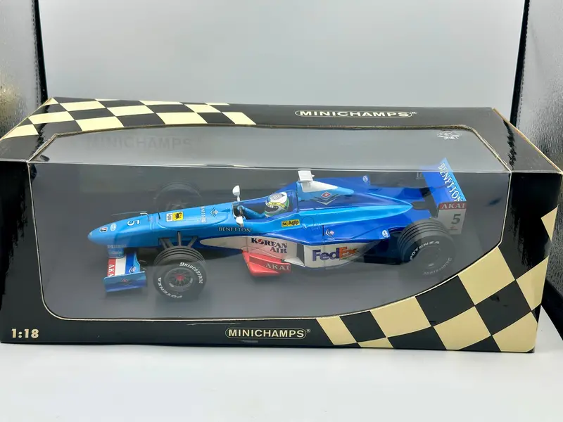 1:18 1998 Giancarlo Fisichella -- #5 Benetton B198 -- Minichamps F1 1