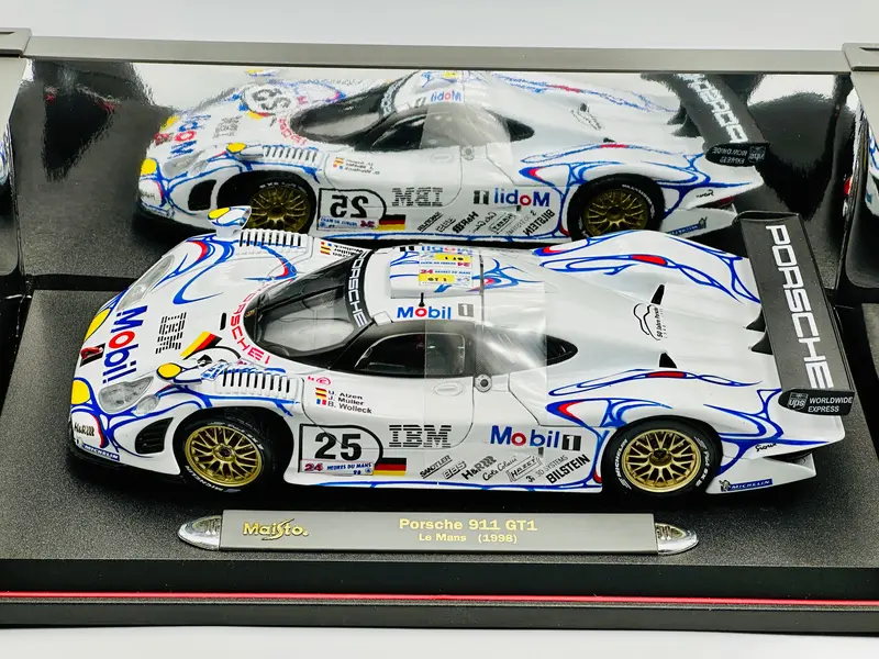 1:18 1998 Lemans 24H 2Nd -- #25 Porsche 911 Gt1 -- Maisto 1