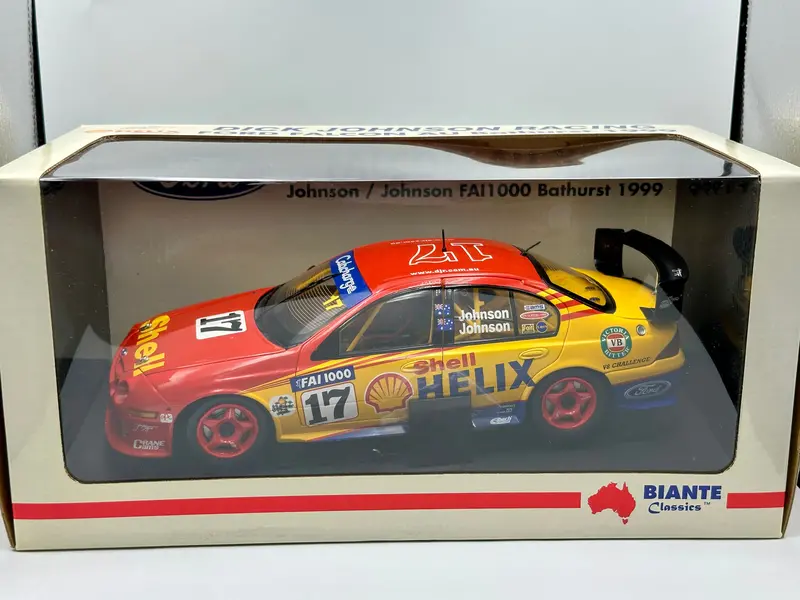 1:18 1999 Bathurst Dick Johnson/Johnson -- #17 Shell Ford Au Falcon -- Biante 1