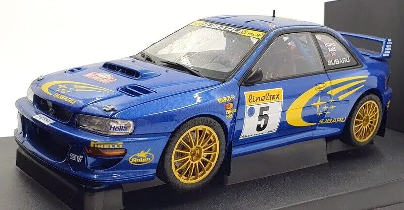 1:18 1999 Monte Carlo Rally -- #35 Subaru Impreza Wrc -- Burns/Reid -- Autoart 1