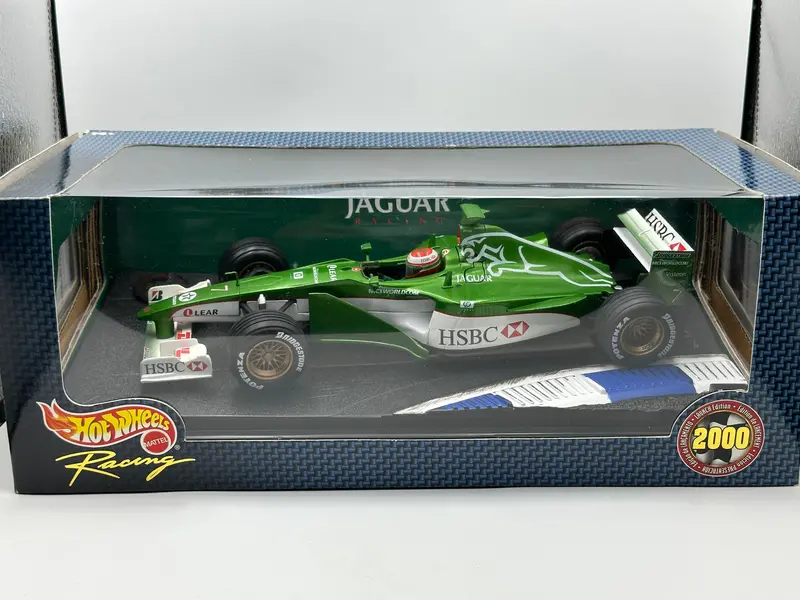 1:18 2000 Eddie Irvine -- #7 Jaguar R1 Launch Car -- Hot Wheels F1 1