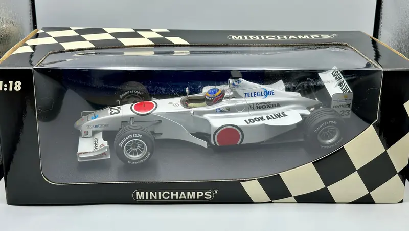 1:18 2000 Ricardo Zonta -- #23 Bar Honda Promotional Showcar -- Minichamps F1 1