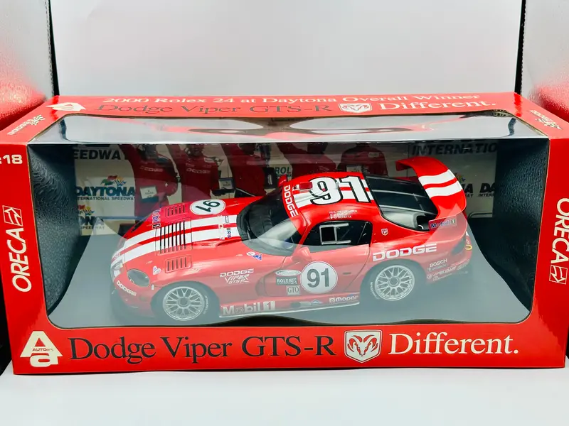 1:18 2000 Rolex 24 Hour At Daytona Winner - #91 Dodge Viper Gtsr - Autoart 80045 1
